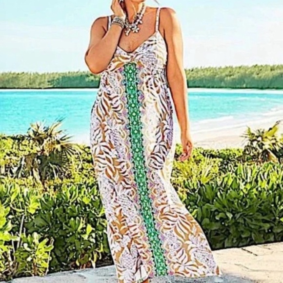Lilly Pulitzer Floralie Maxi Dress in Bon Vivants NWT - Picture 4 of 8